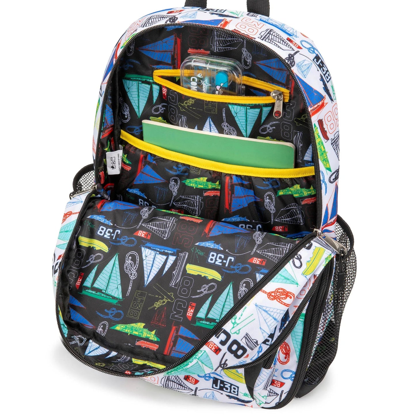 Nautica Kids Backpack for School | Sailboats | 16" Tall