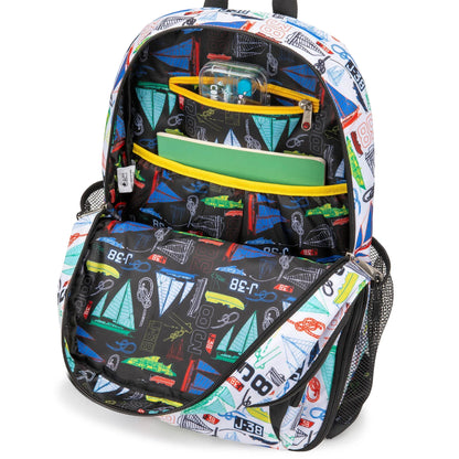Nautica Kids Backpack for School | Sailboats | 16" Tall