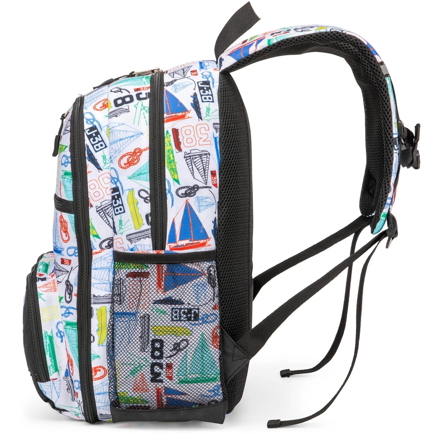 Nautica Kids Backpack for School | Sailboats | 16" Tall