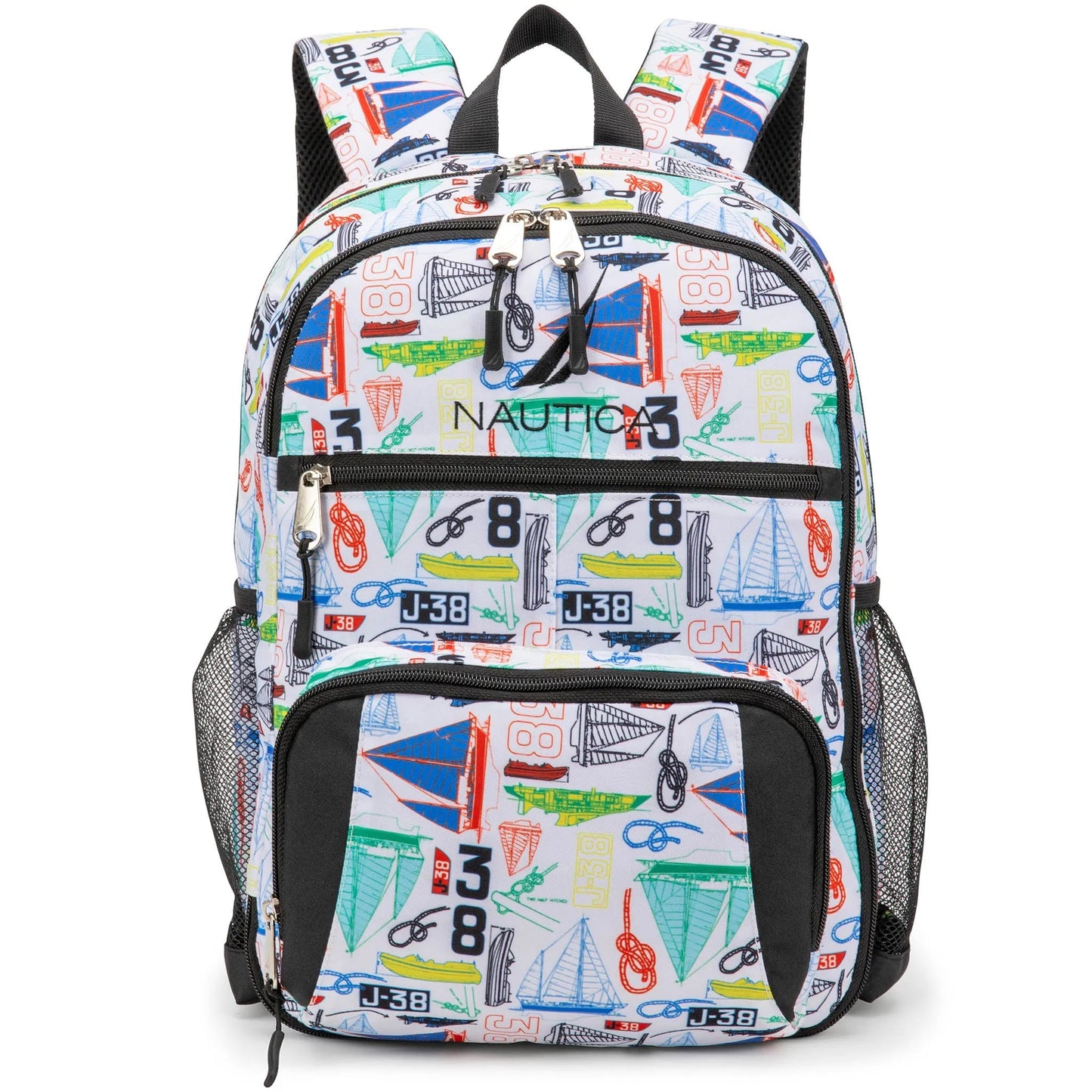 Nautica Kids Backpack for School | Sailboats | 16" Tall