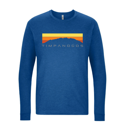 Timpanogos Hiking Co. Retro Mountain Classic (warm) Long Sleeve T-Shirt