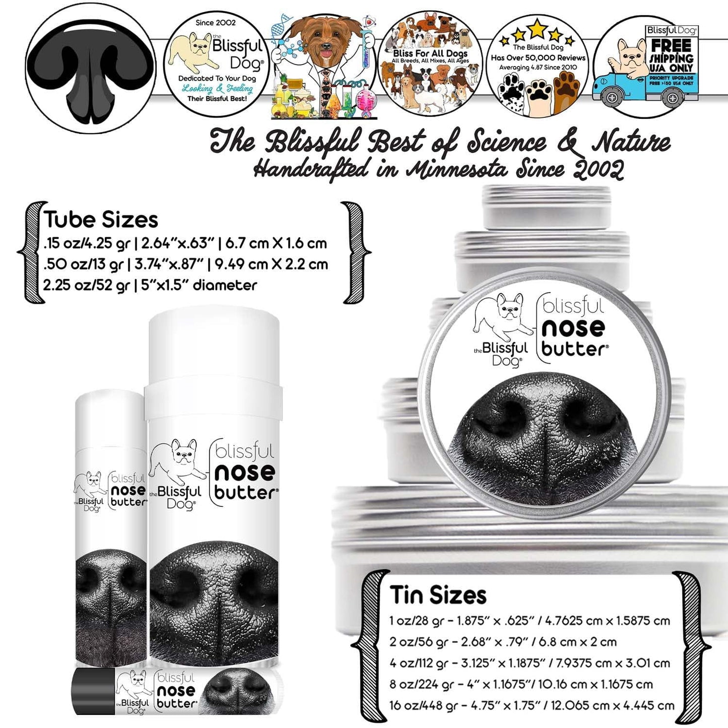The Blissful Dog 1 Dog Nose Butter For All Dogs
