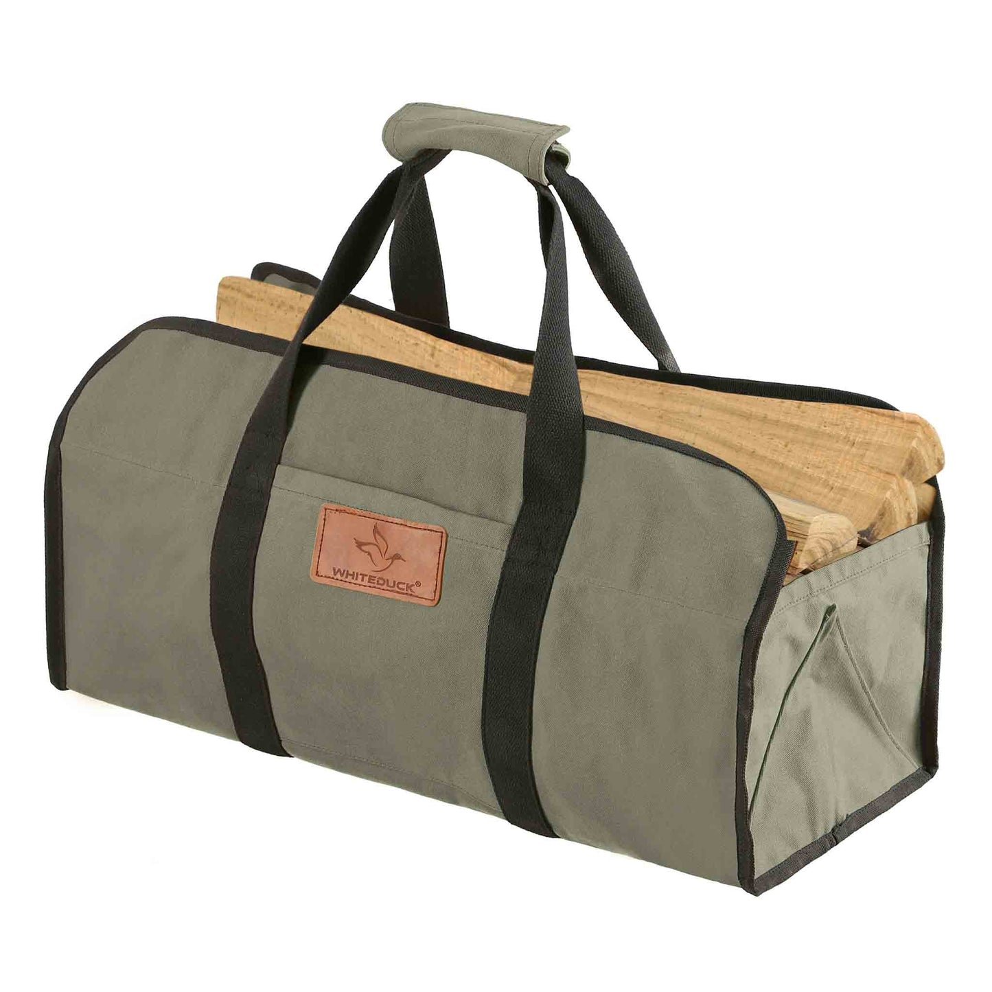 White Duck Outdoors - Tote Shape Canvas Firewood Log Carriers