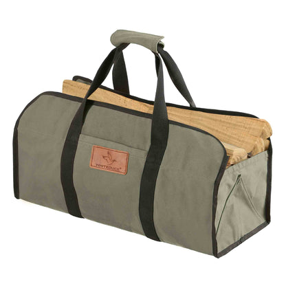 White Duck Outdoors - Tote Shape Canvas Firewood Log Carriers