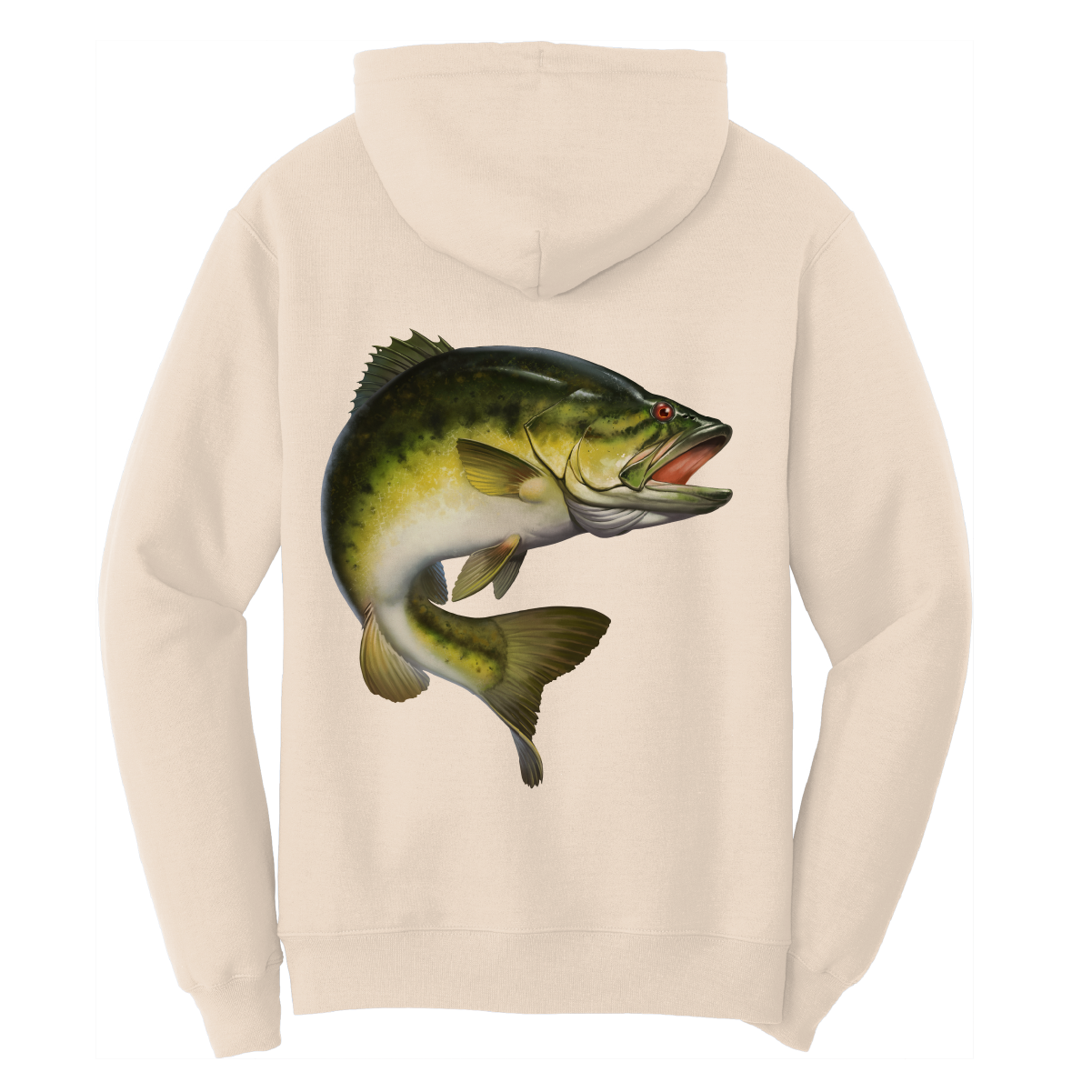 Saltwater Born Texas Freshwater Born Men's Largemouth Bass Cotton Hoodie