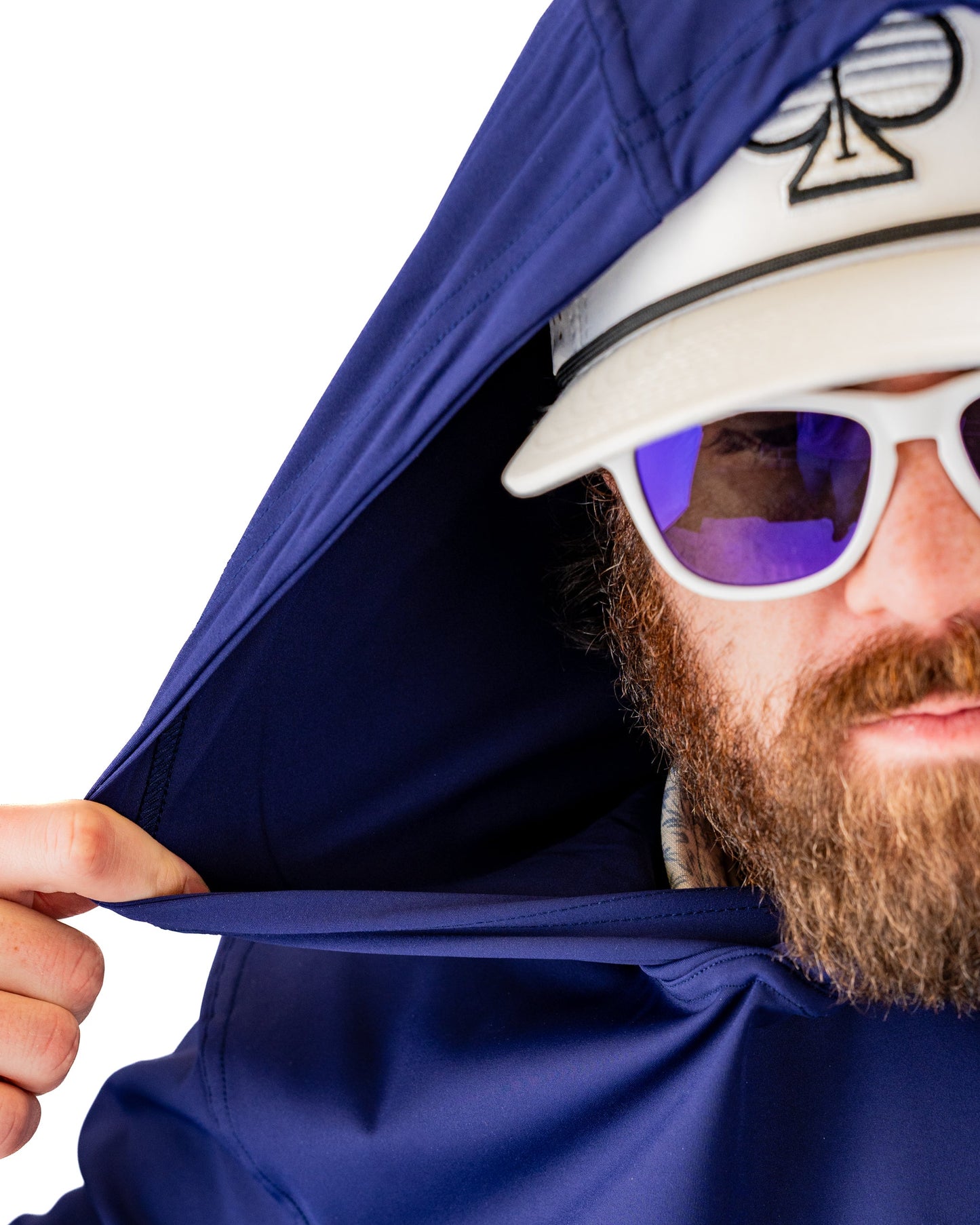 Pins and Aces Performance Golf Hoodie - Navy