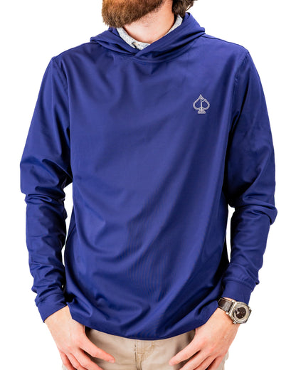 Pins and Aces Performance Golf Hoodie - Navy