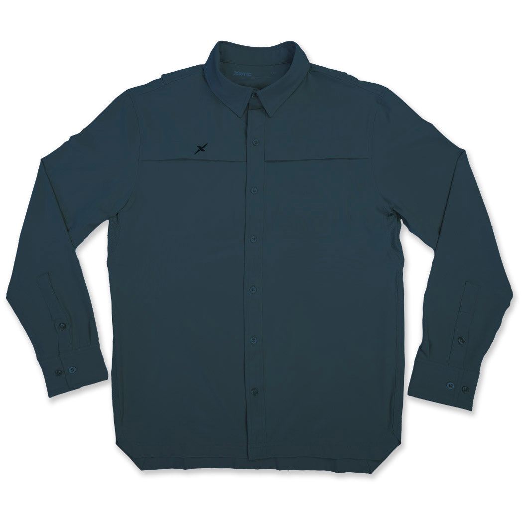 Xotic - Long Sleeve Solid Lifestyle Button Down w/ REPEL-X
