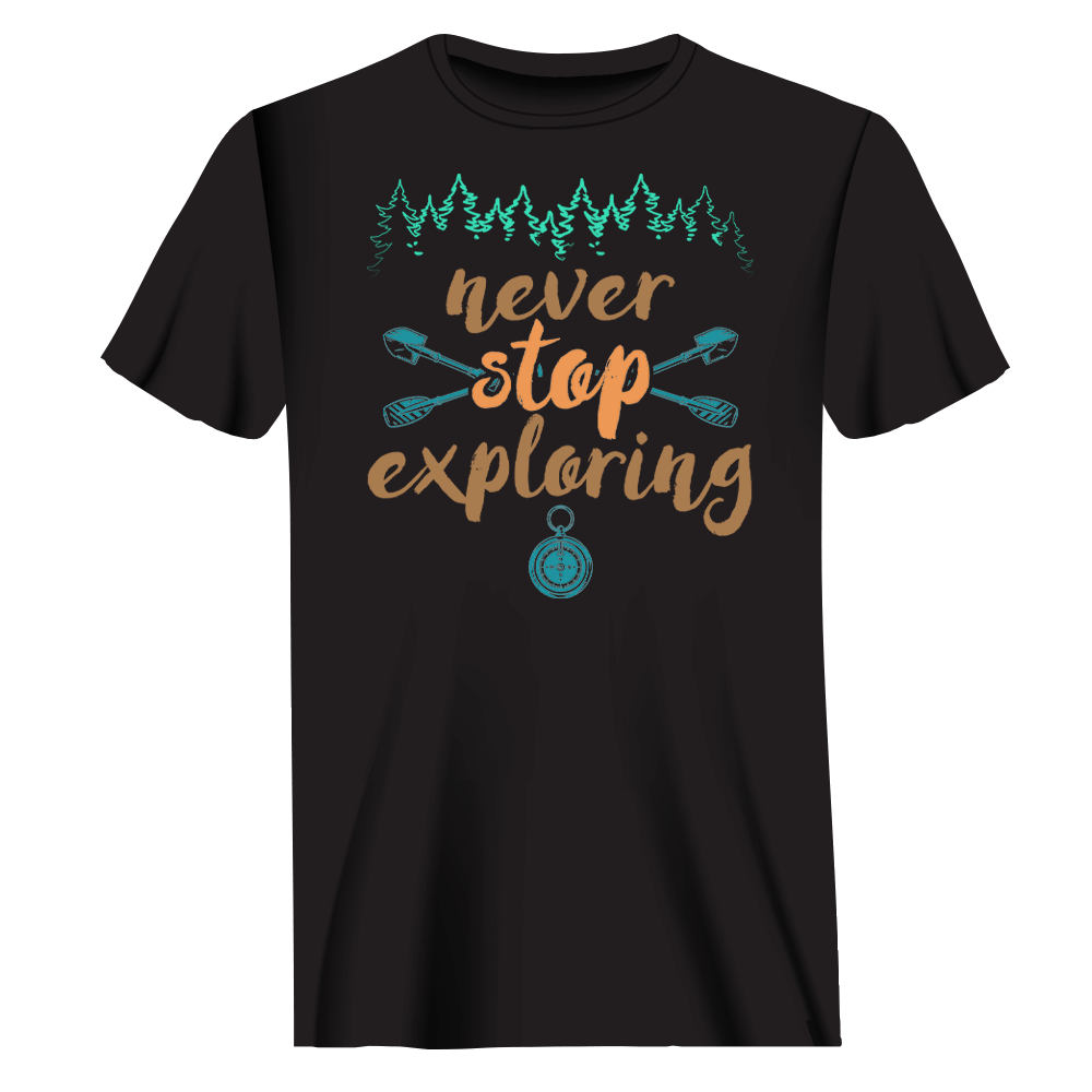 Outdoorzees Never Stop Exploring T-Shirt for Men