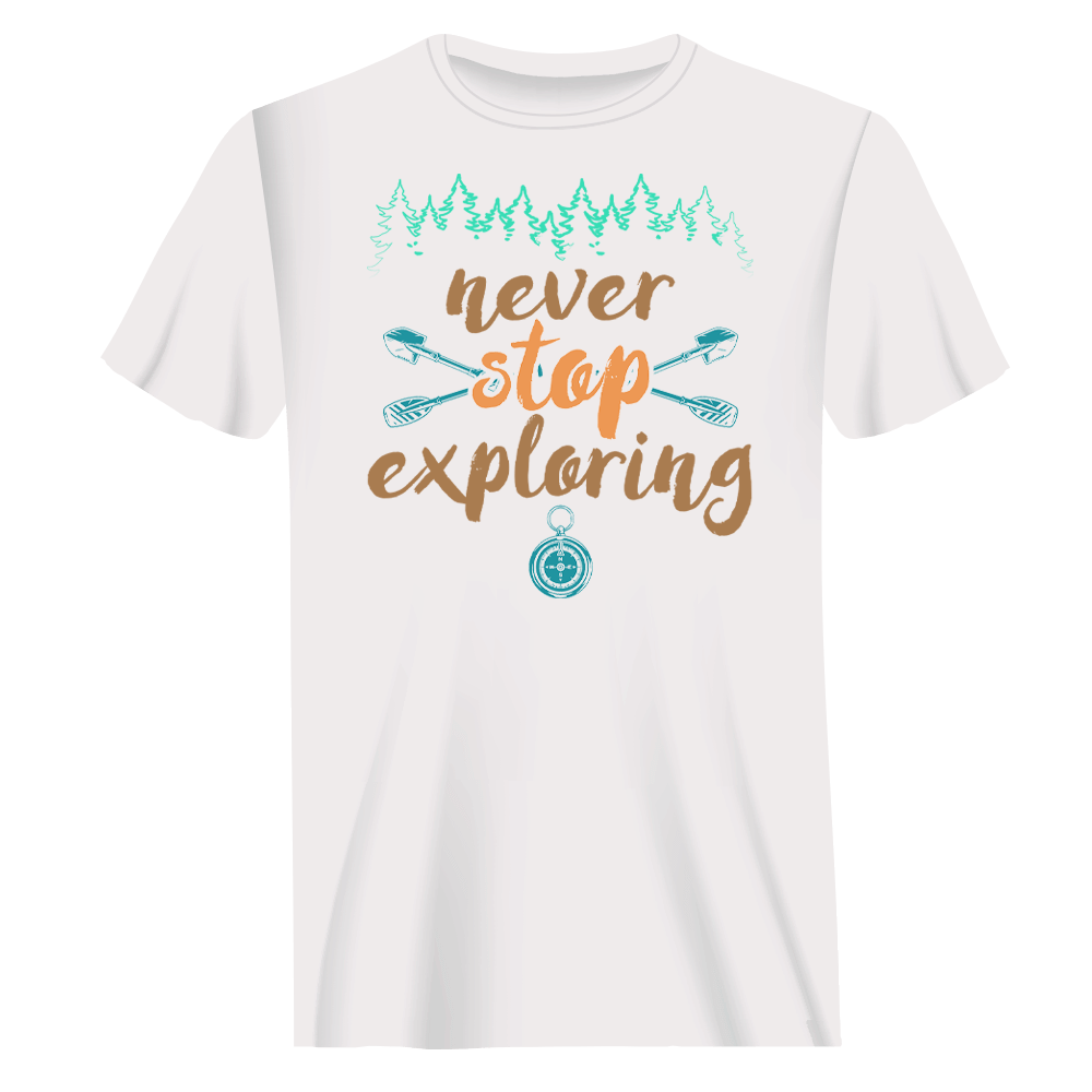 Outdoorzees Never Stop Exploring T-Shirt for Men