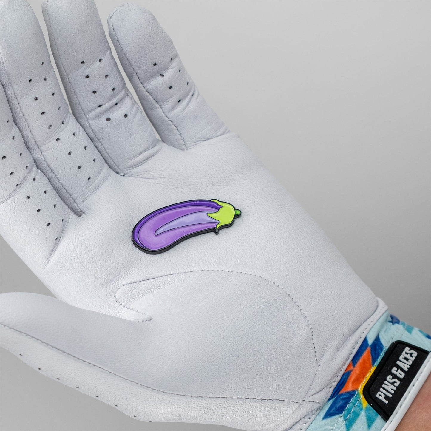 Pins and Aces Eggplant Ball Marker