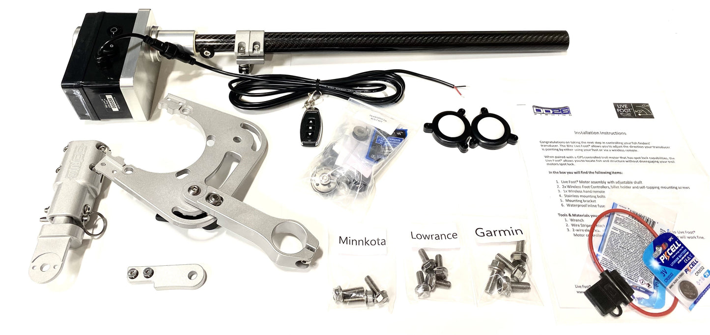 DD26 Fishing Live Foot™ - Patented Motor Control System for Sonar Transducers by Blitz Lures
