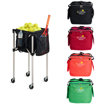 Racket Pets Ball Tote - Orange Replacement Bag for Tennis and Pickleball Pro Teaching Cart