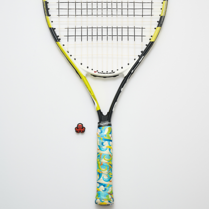 Racket Pets Octopus Tennis Overgrip Tape and Matching Shock Absorbing Dampener for Tennis Racket