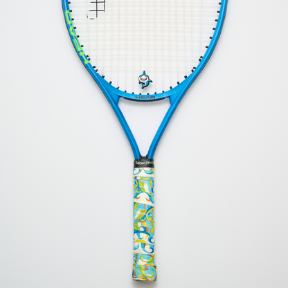 Racket Pets Shark Tennis Overgrip Tape and Matching Shock Absorbing Dampener for Tennis Racket