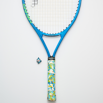 Racket Pets Shark Tennis Overgrip Tape and Matching Shock Absorbing Dampener for Tennis Racket