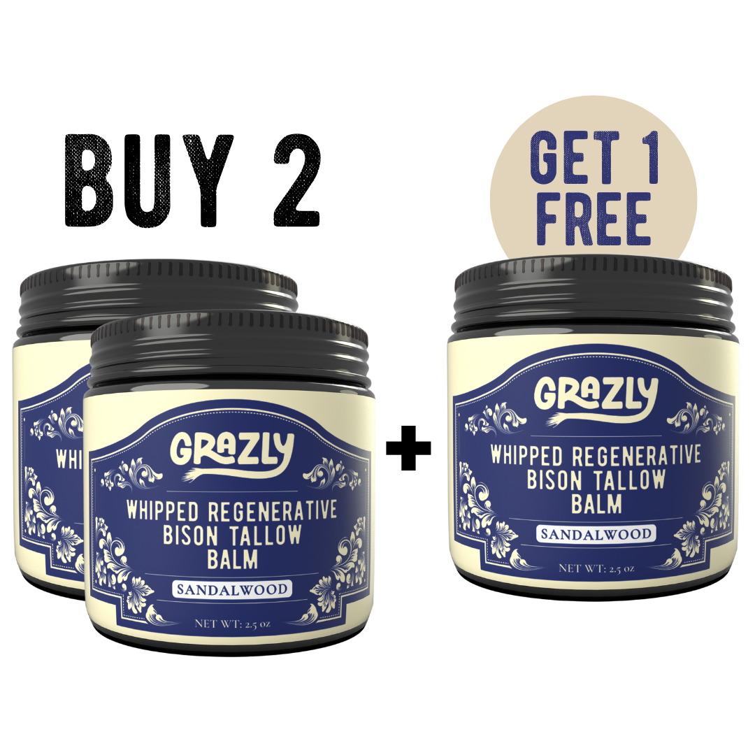 Grazly  Whipped Bison Tallow & Manuka Honey Moisturizing Balm