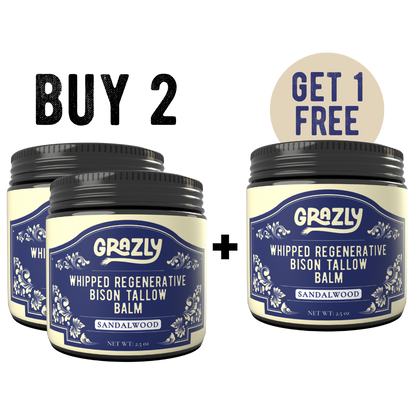 Grazly  Whipped Bison Tallow & Manuka Honey Moisturizing Balm