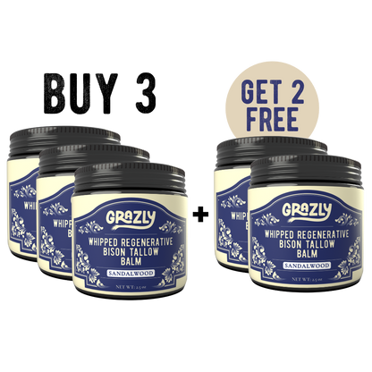 Grazly  Whipped Bison Tallow & Manuka Honey Moisturizing Balm