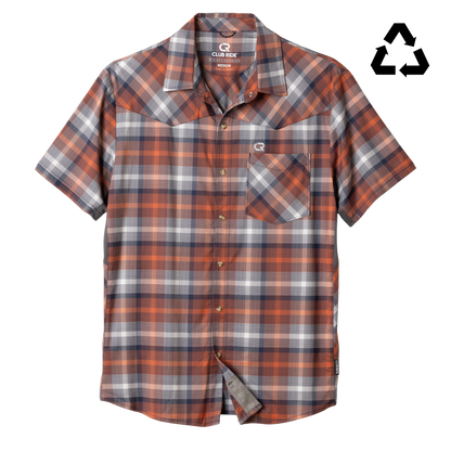 Club Ride Apparel Men's New West Original Pearl Snap Ride Shirt