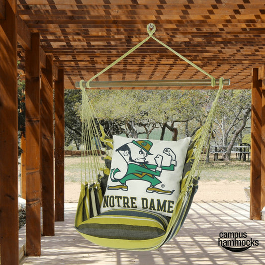 Campus Hammocks Notre Dame Fighting Irish Mascot Hammock Chair Swing
