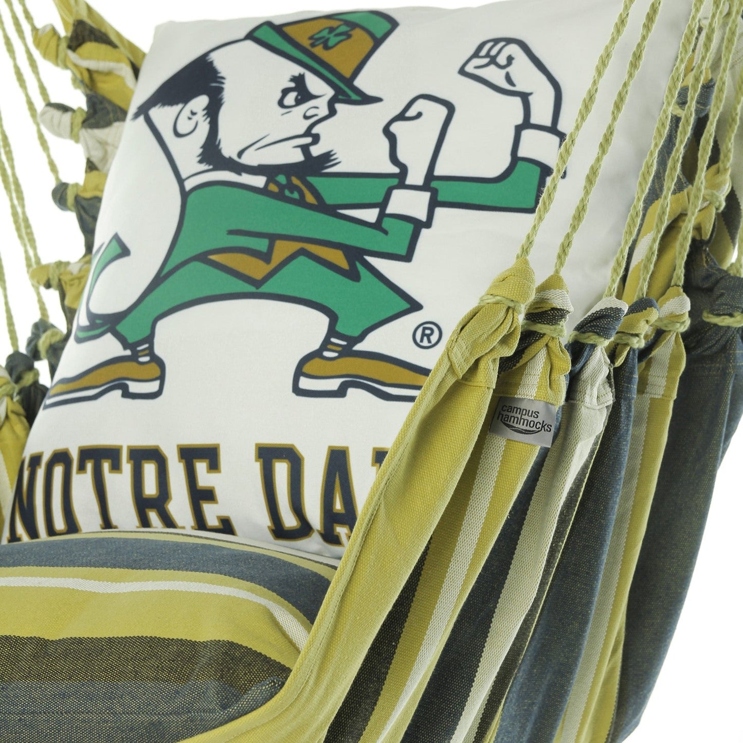 Campus Hammocks Notre Dame Fighting Irish Mascot Hammock Chair Swing