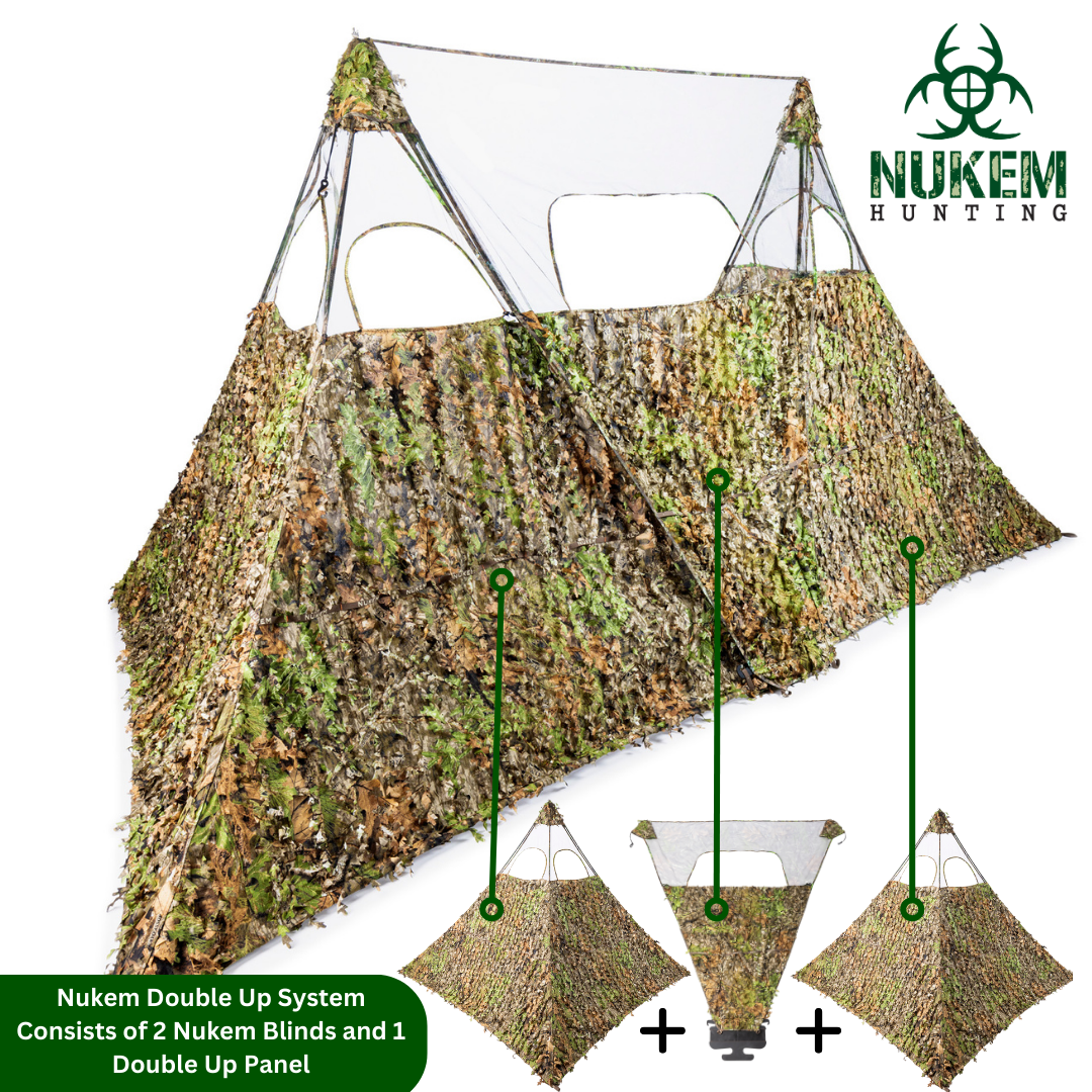 Nukem Hunting Double Up System - Mossy Oak Greenleaf 3D Leafy