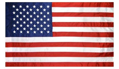 Flagman of America Unfringed Indoor American Flag