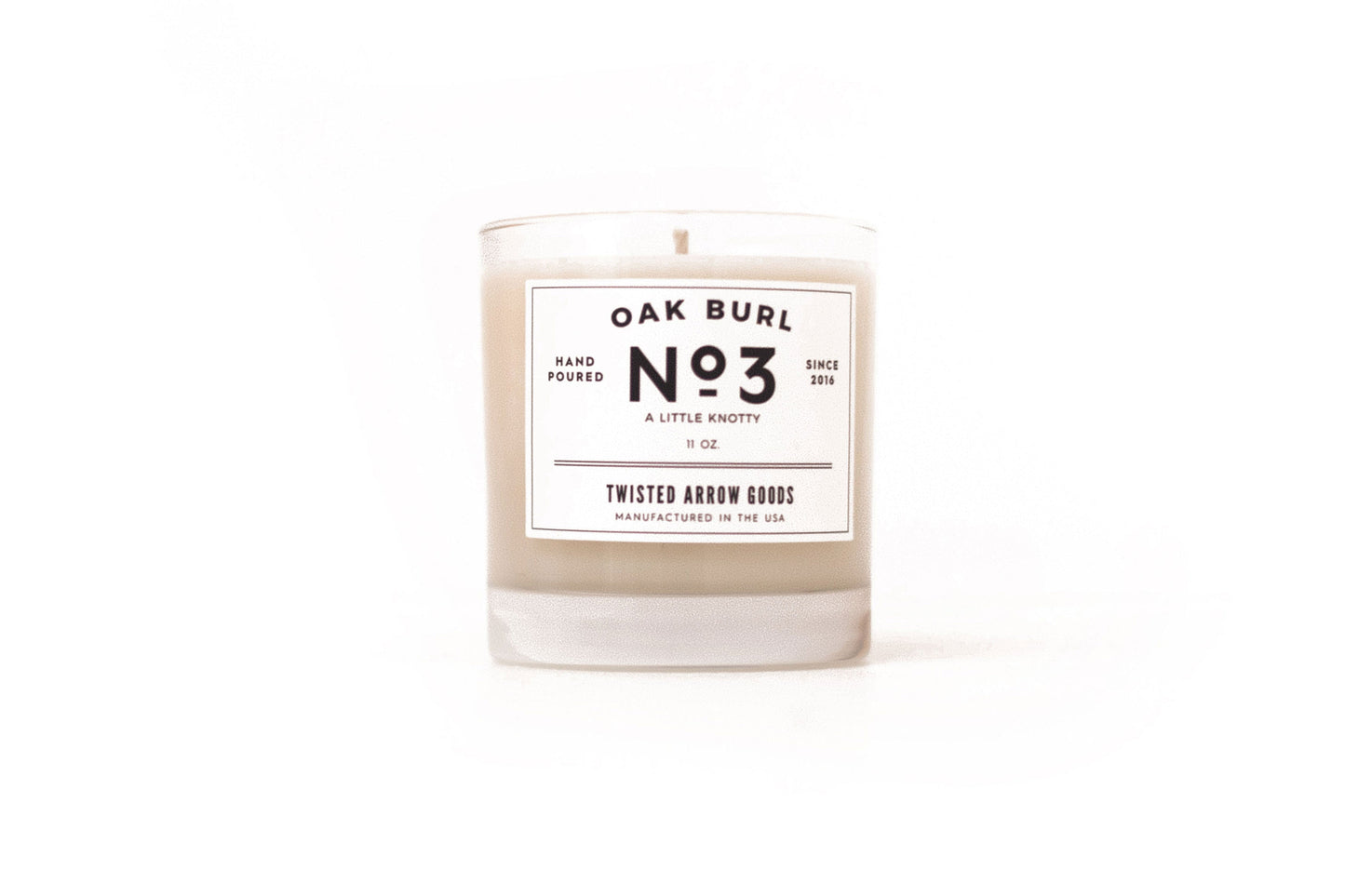 Twisted Arrow Goods Oak Burl No. 3 Soy Candle