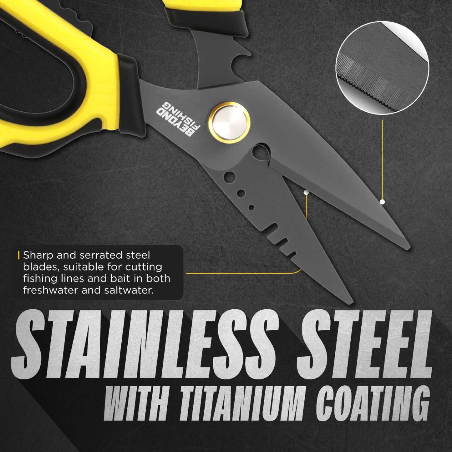 Beyond Fishing 6.5" Omni Pro Fishing Shears