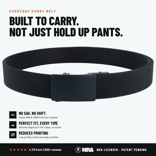 2ND AMEN OPS 1.0 EDC Belt 1.5" Width Ballistic Nylon for Everyday Carry