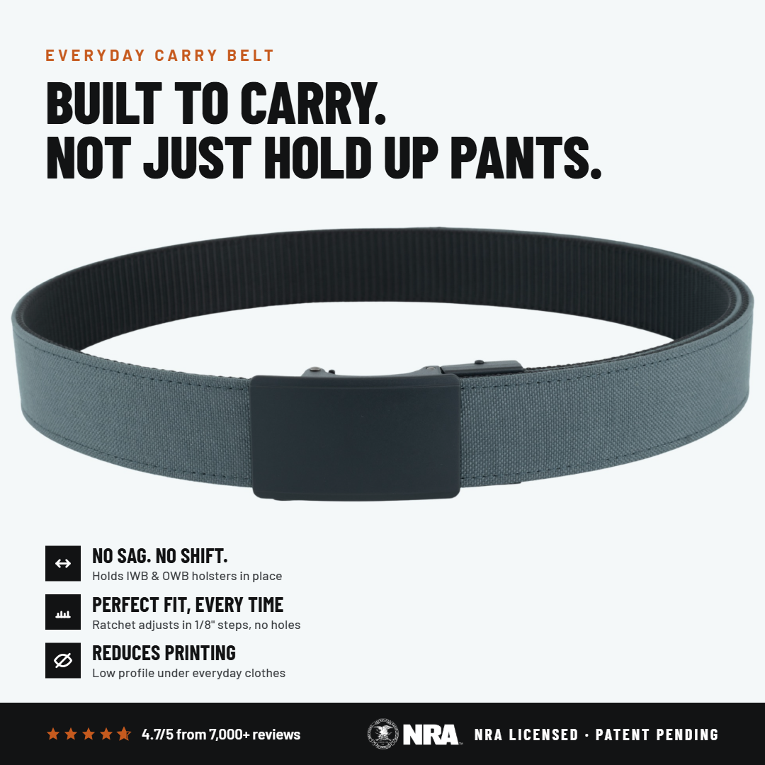 2ND AMEN OPS 1.0 EDC Belt 1.5" Width Ballistic Nylon for Everyday Carry