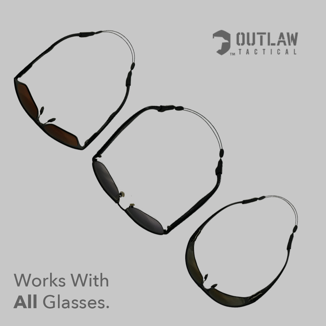 OutLaw Eyewear Tactical Glasses Retaining Cord & Ear Hook Grips