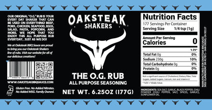 Oaksteak Shakers - The O.G. Rub All Purpose Seasoning
