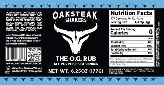 Oaksteak Shakers - The O.G. Rub All Purpose Seasoning