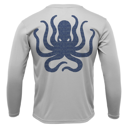 Saltwater Born Marietta, GA Freshwater Born Kraken Men's Long Sleeve UPF 50+ Dry-Fit Shirt