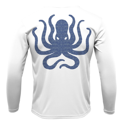 Saltwater Born DFW, TX Freshwater Born Kraken Men's Long Sleeve UPF 50+ Dry-Fit Shirt