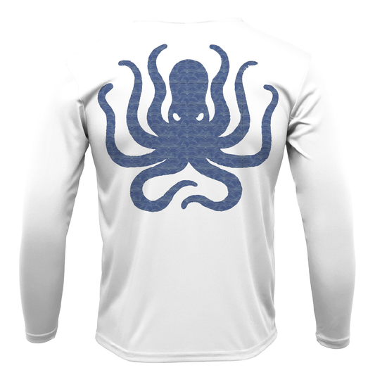 Saltwater Born Florida Freshwater Born Kraken Boy's Long Sleeve UPF 50+Dry-Fit Shirt
