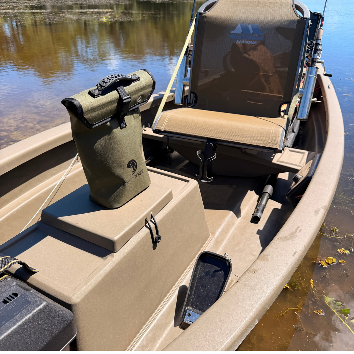Dry Pocket Waterproof Floating Shell Bag / Dry Bag - Olive Night