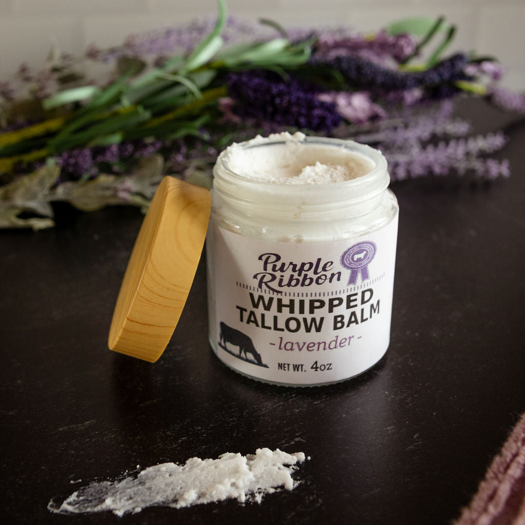 Purple Ribbon Beef Whipped Tallow Balm