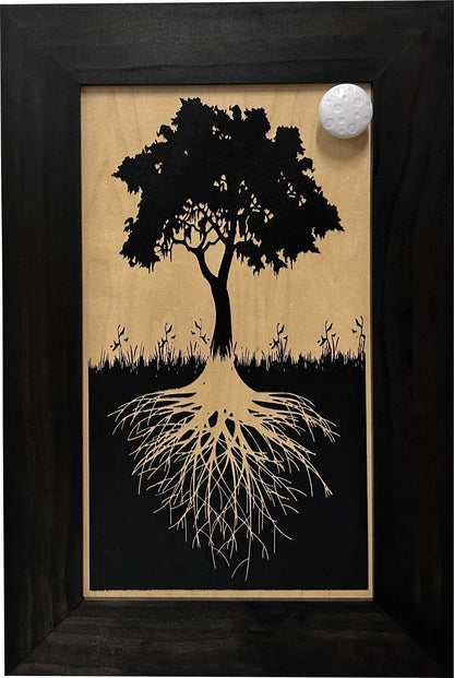 Bellewood Designs - Hidden Gun Storage Tree Roots Silhouette Concealment Shelf