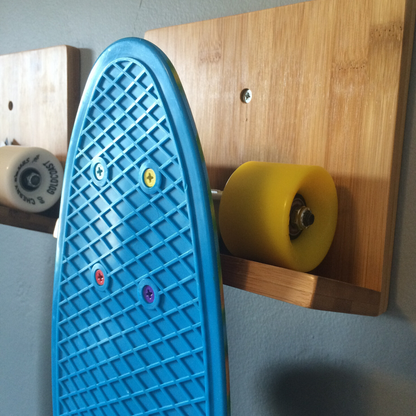 COR Surf Bamboo Skateboard Wall Rack