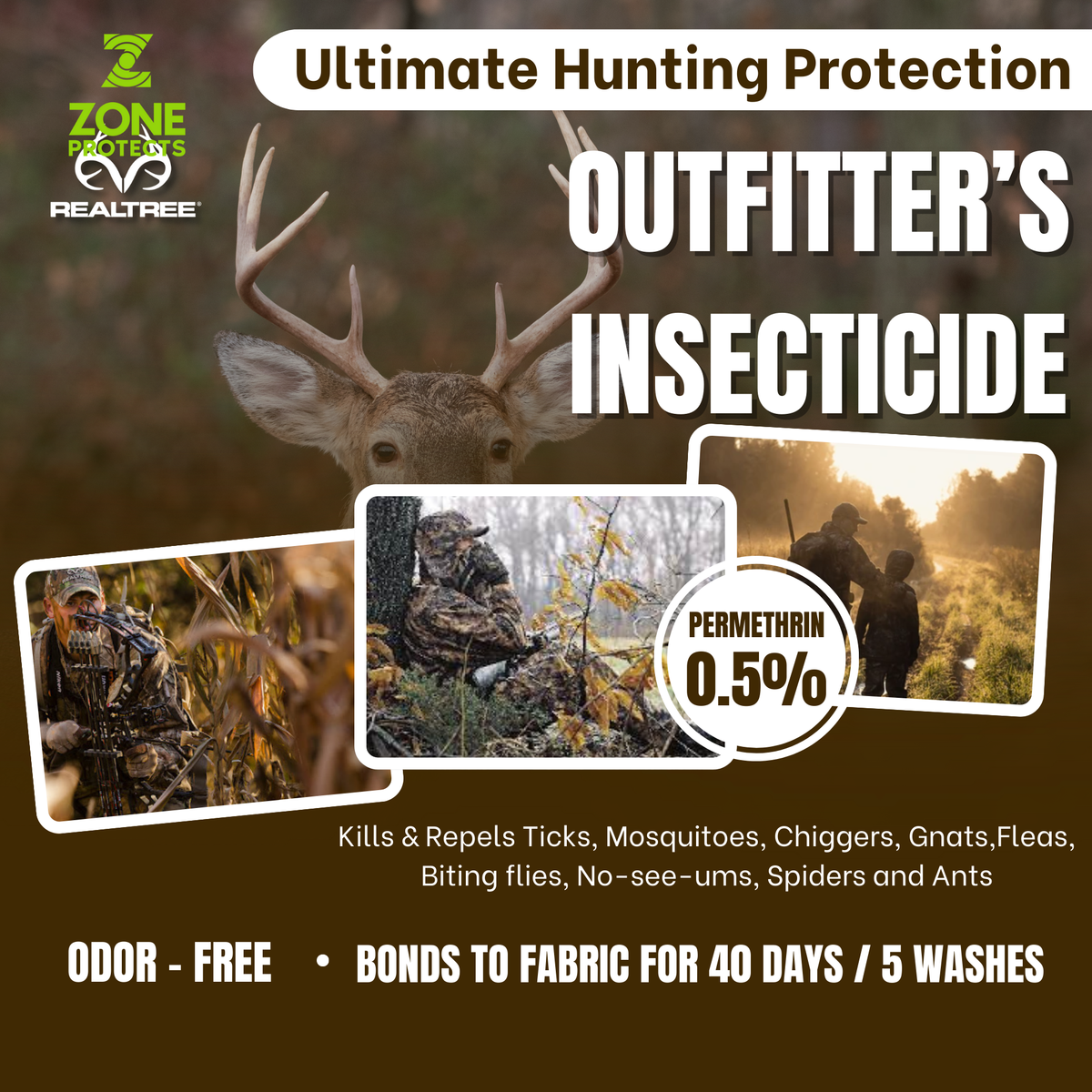 Zone Protects Realtree Outfitter's Permethrin Spray, 32oz