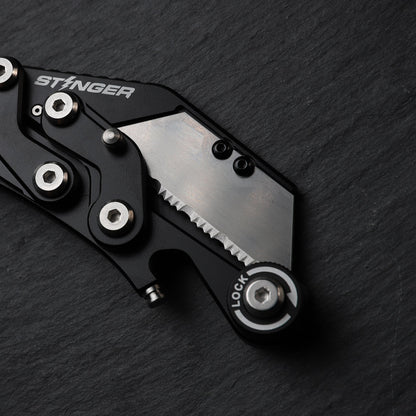 Stinger Survival Tools P01 Partially Serrated Utility Blade Replacement (6 pcs)