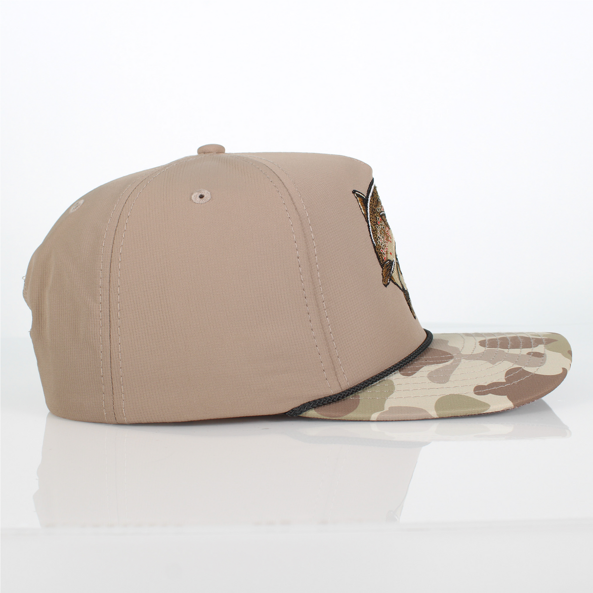 Paramount Outdoors Brown Trout Rope Cap Fly Fishing 5-Panel