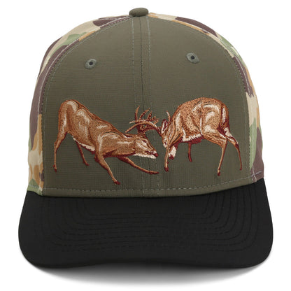 Paramount Outdoors Fighting Deer Rut Cap 6-Panel Riverside Wax Cloth Visor