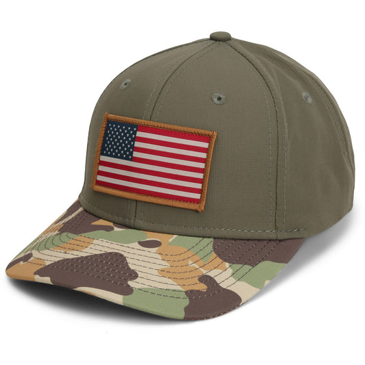 Paramount Outdoors Riverside Old School Flag Cap Structured Ripstop Cap