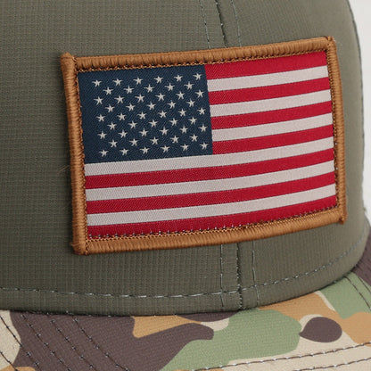 Paramount Outdoors Riverside Old School Flag Cap Structured Ripstop Cap