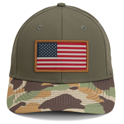 Paramount Outdoors Riverside Old School Flag Cap Structured Ripstop Cap
