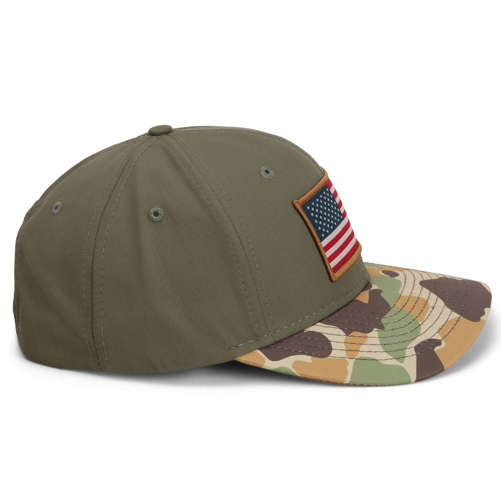 Paramount Outdoors Riverside Old School Flag Cap Structured Ripstop Cap